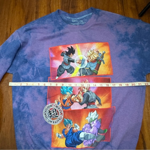 Dragonball Goku Trunks Vintage Tie Dye Pullover Size Small - Picture 5 of 7